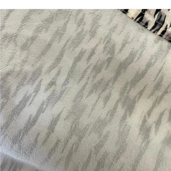 Rebecca Taylor Mirage silk  Black and beige Sleeveless Cut Out Blouse - Picture 8 of 12